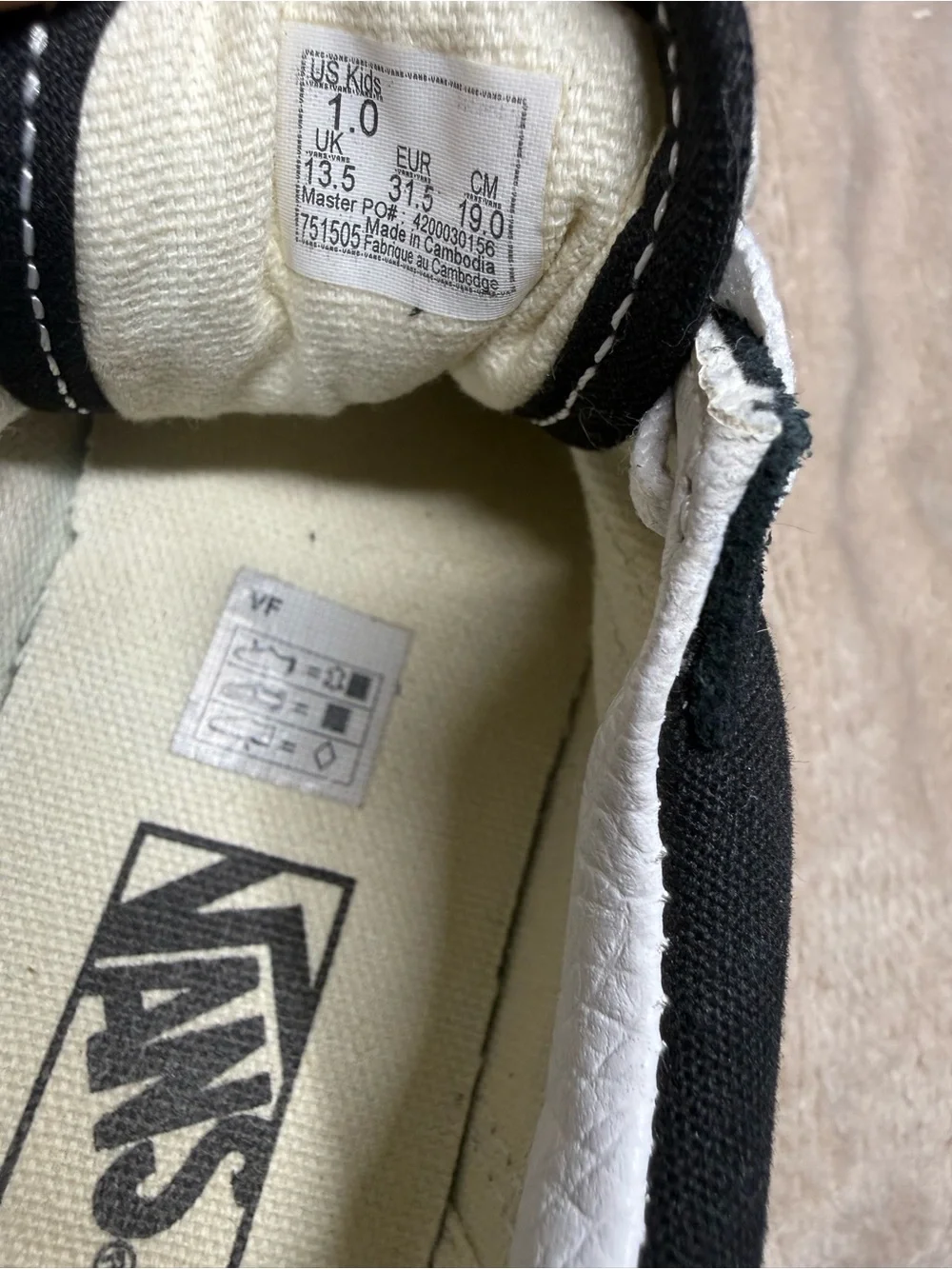 Vans Kids Black & White Old Skool Sneakers